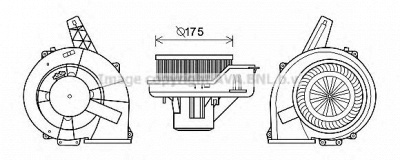 AVA QUALITY COOLING st8045 -  Электродвигатель, вентиляция салона